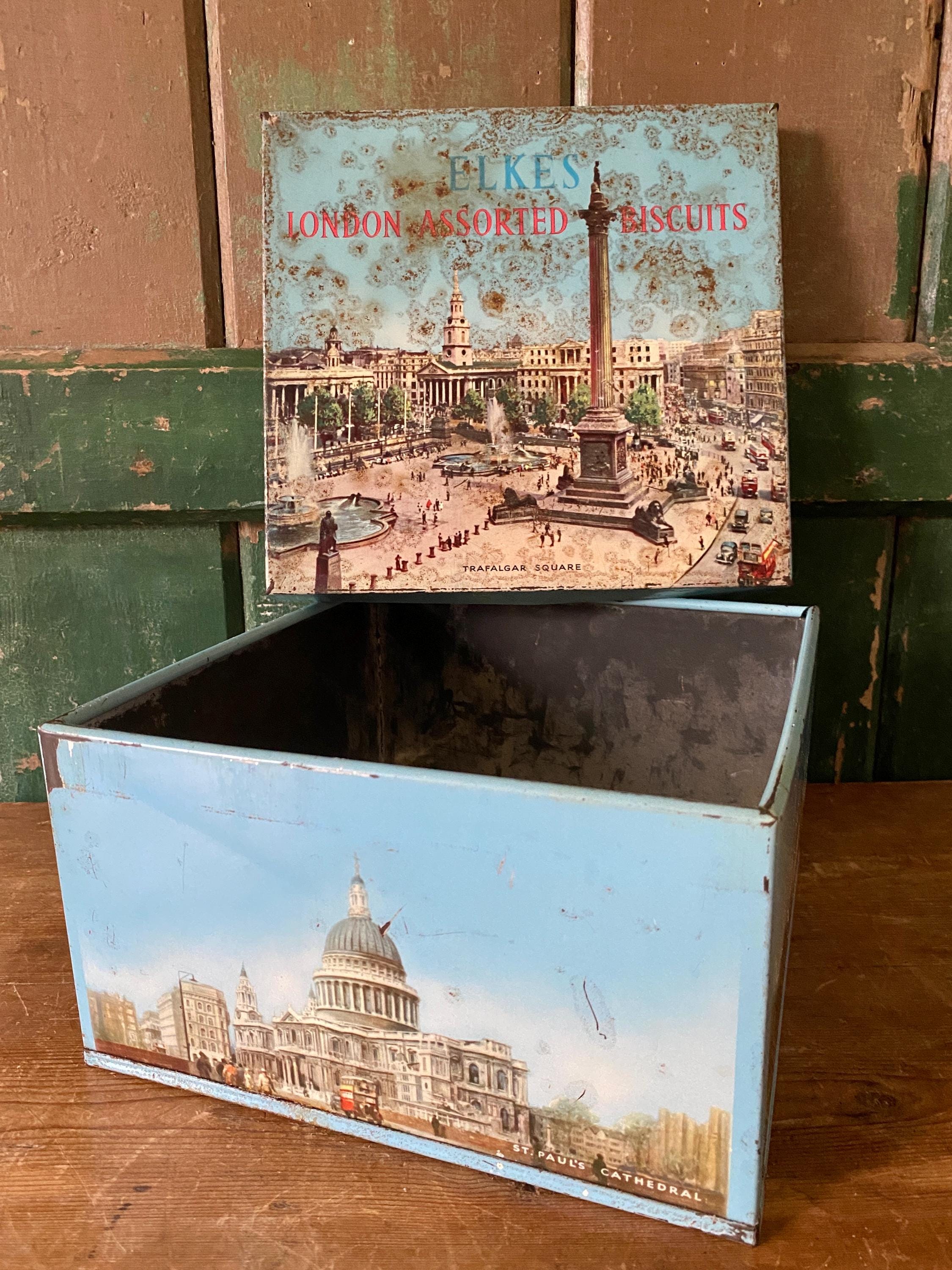Elkes London biscuit tin
