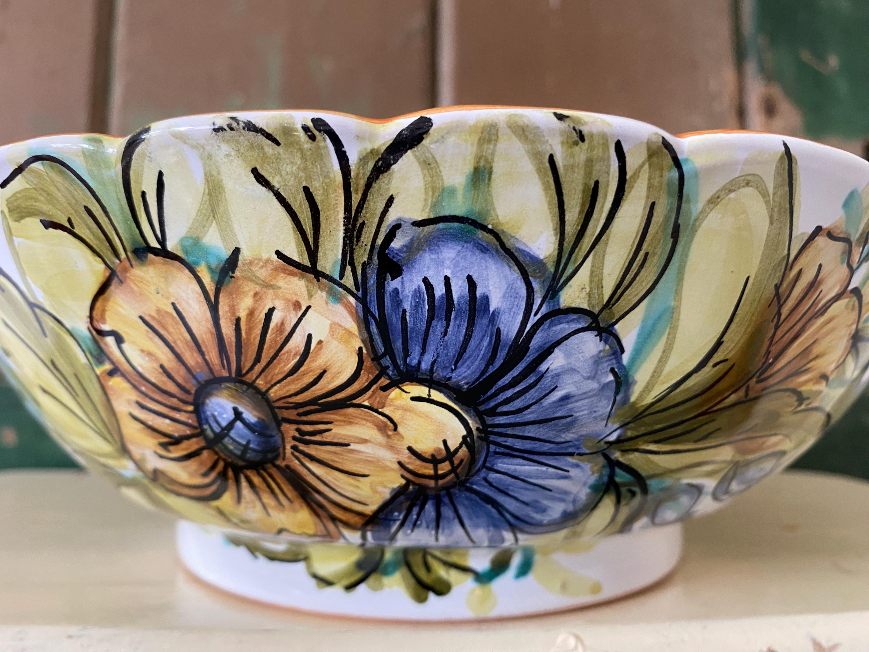 Castelli Pottery Hand Painted Bowl