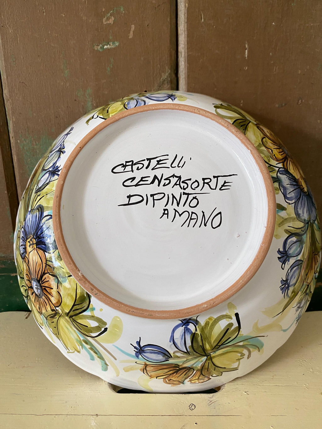 Castelli Pottery Hand Painted Bowl