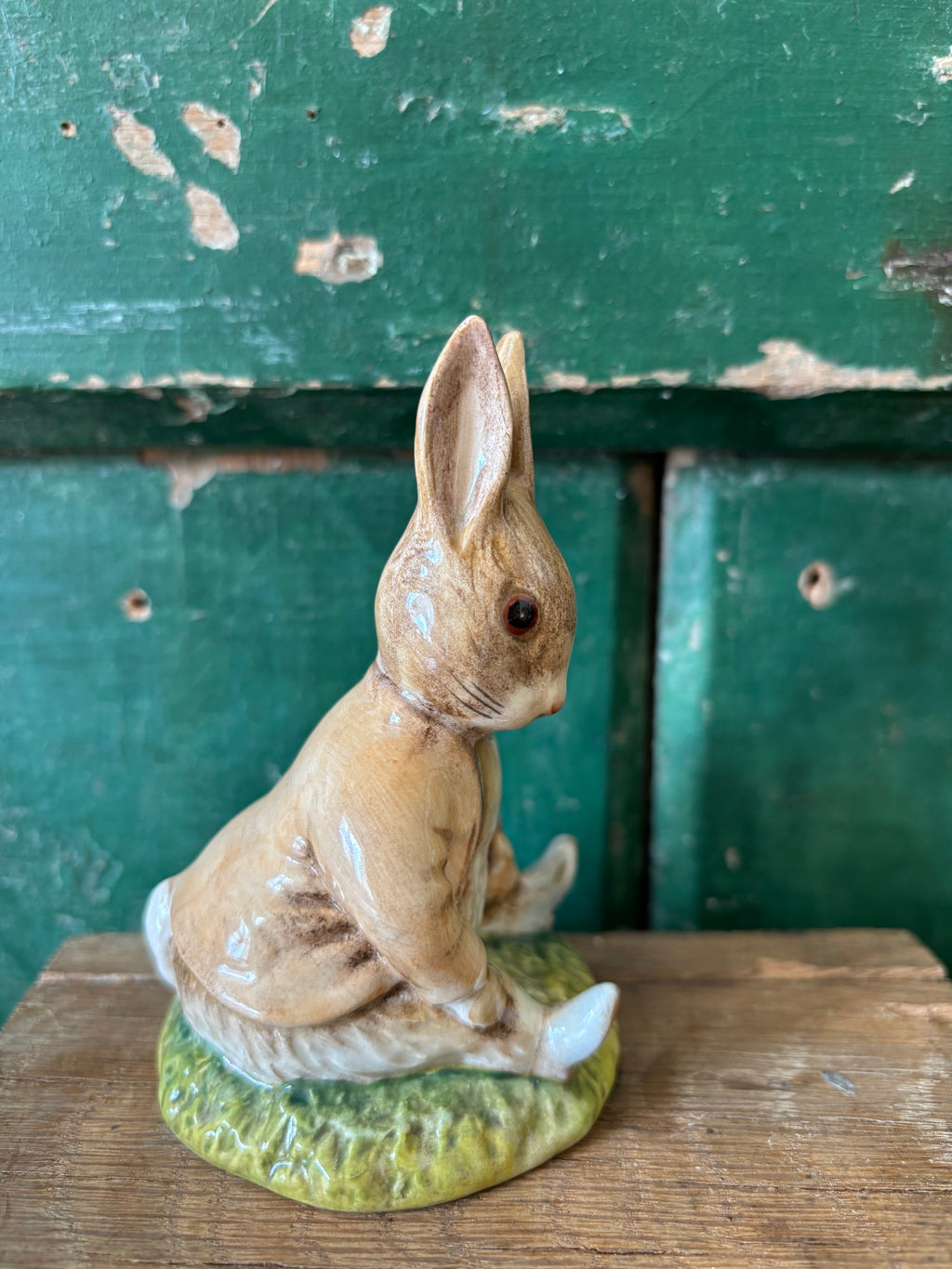 China rabbit figurine depicting a Beatrix Potter character
