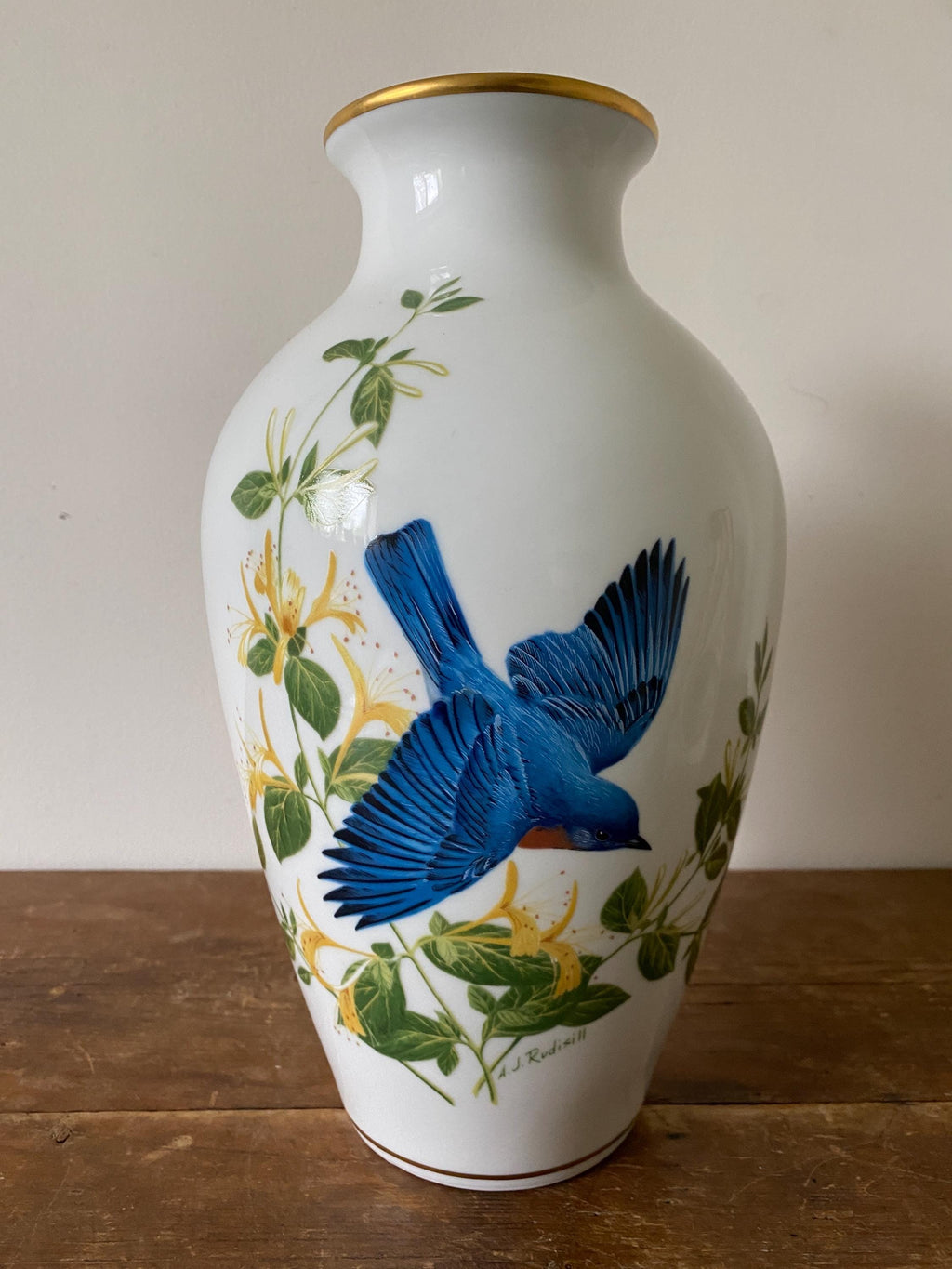 Bluebird vase