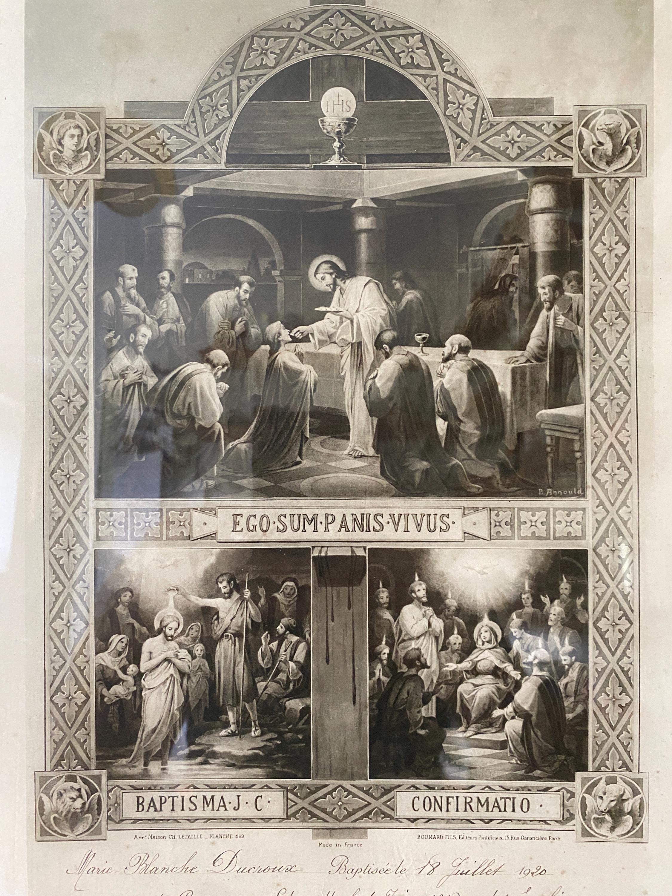 French religious print