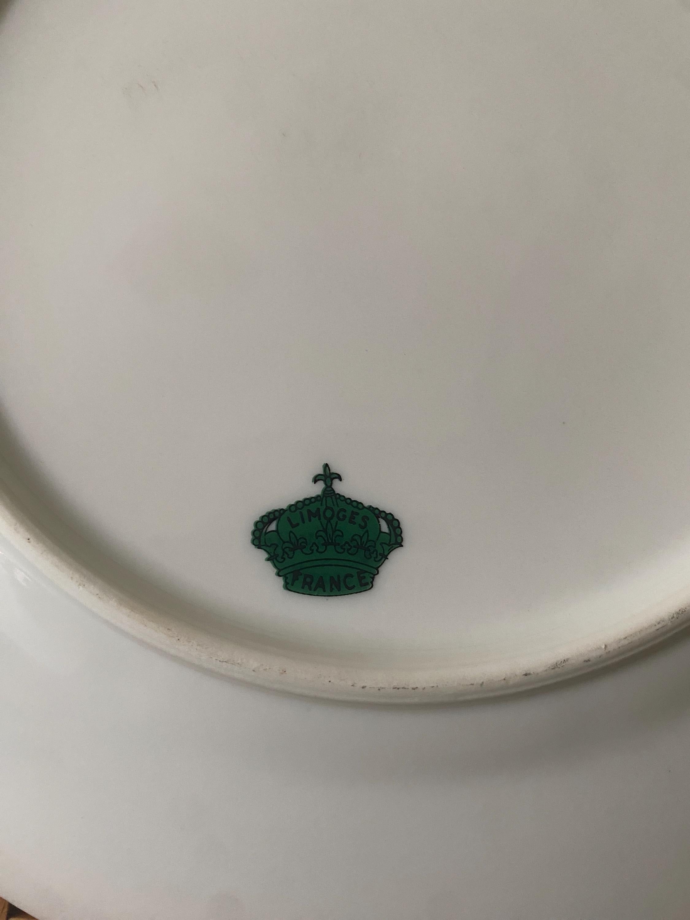 Limoges Porcelain Fish Plate