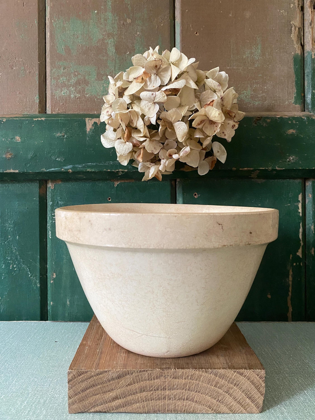 A vintage ceramic pudding basin