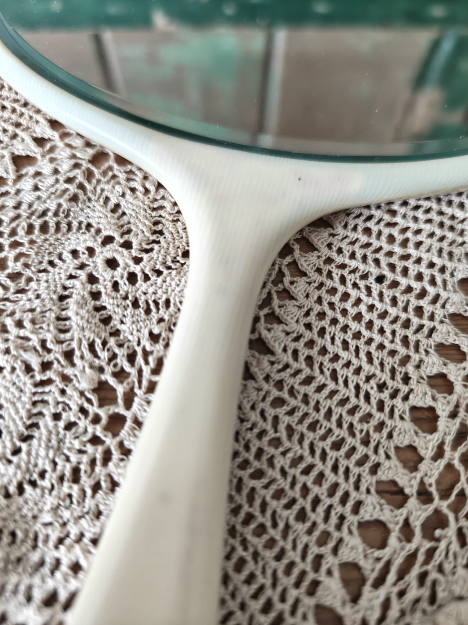 close up of hand mirror