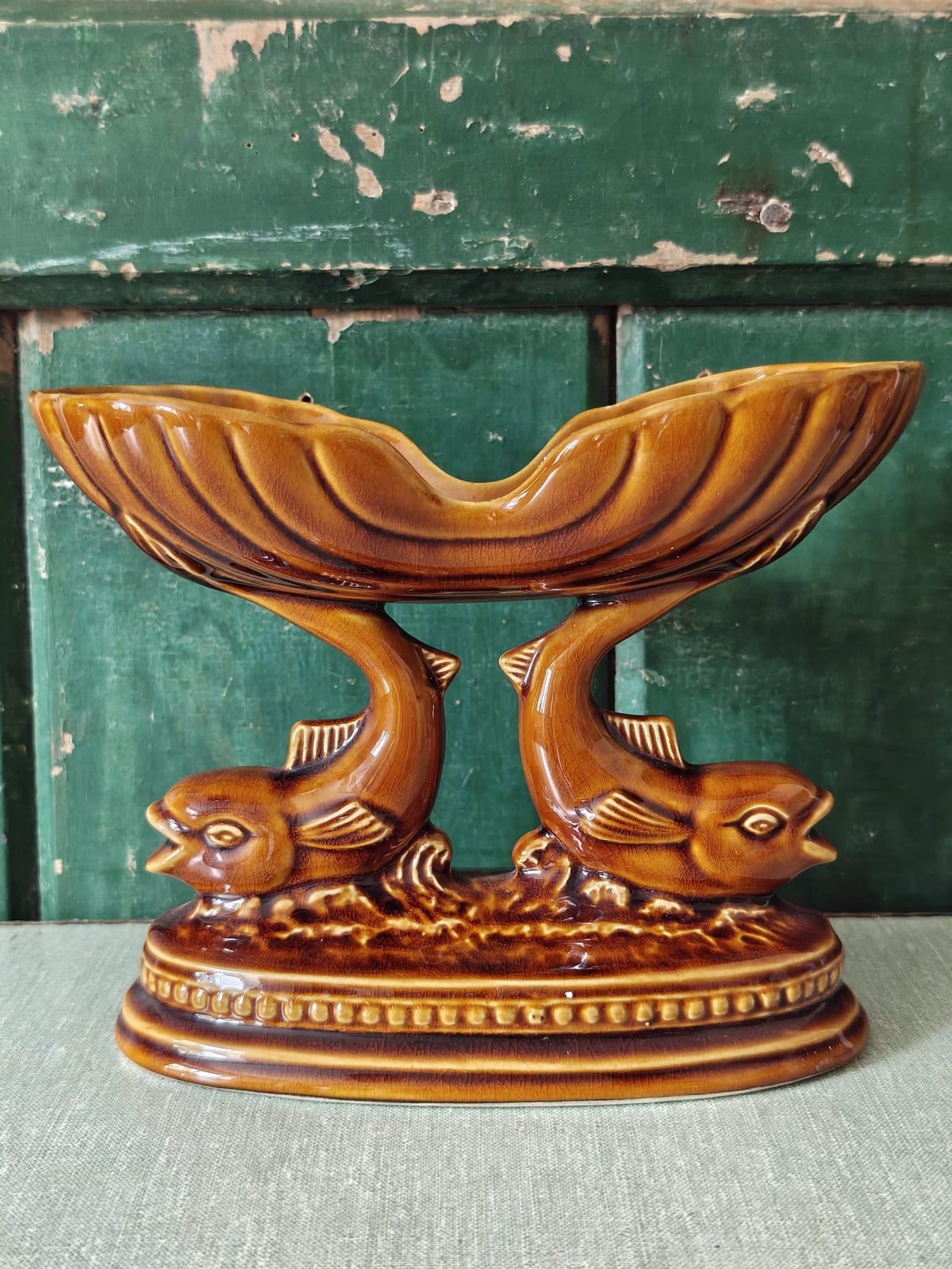 Vintage Devonway Pottery Fish Cornucopia