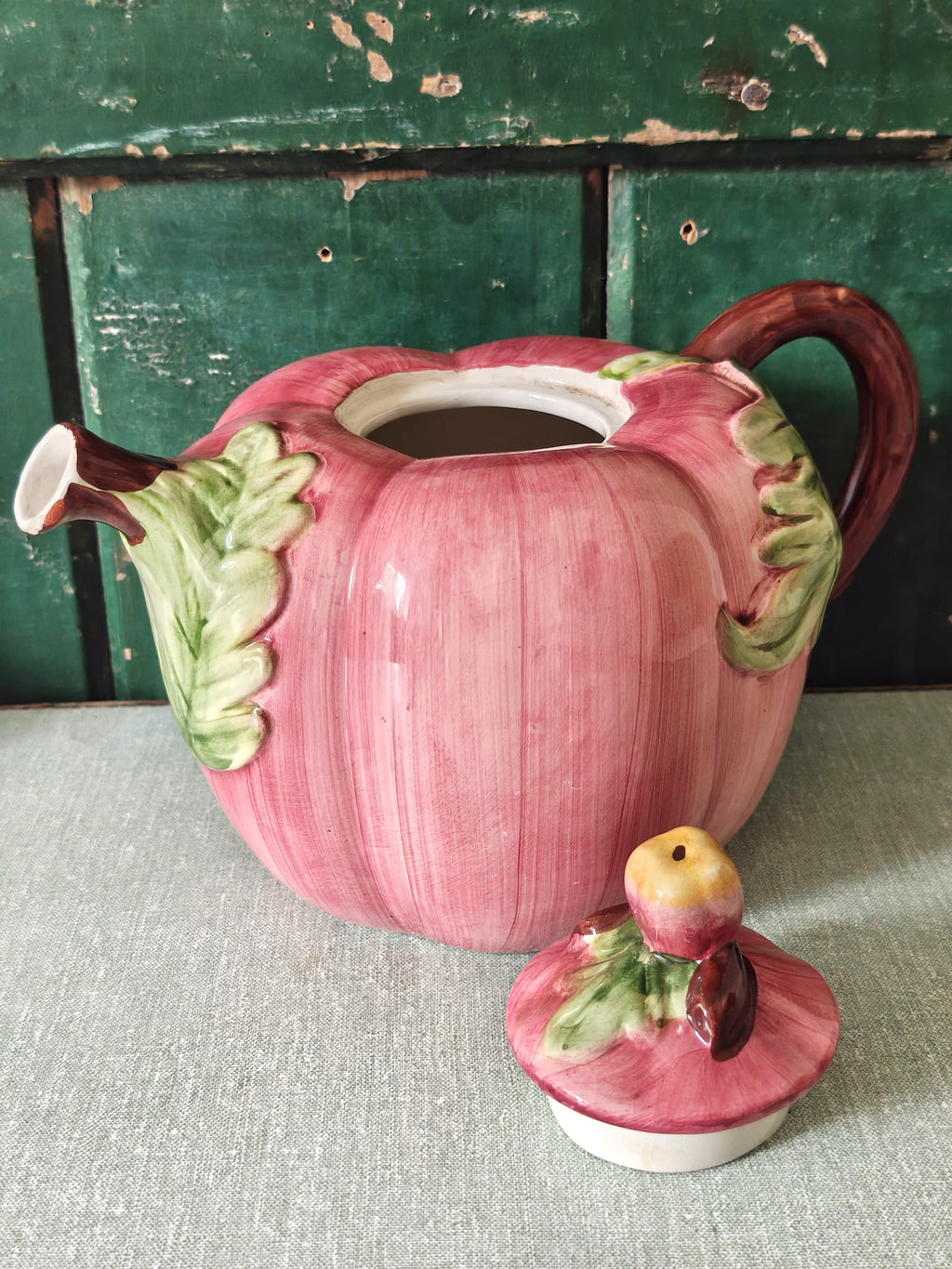 Vintage Majolica Teapot