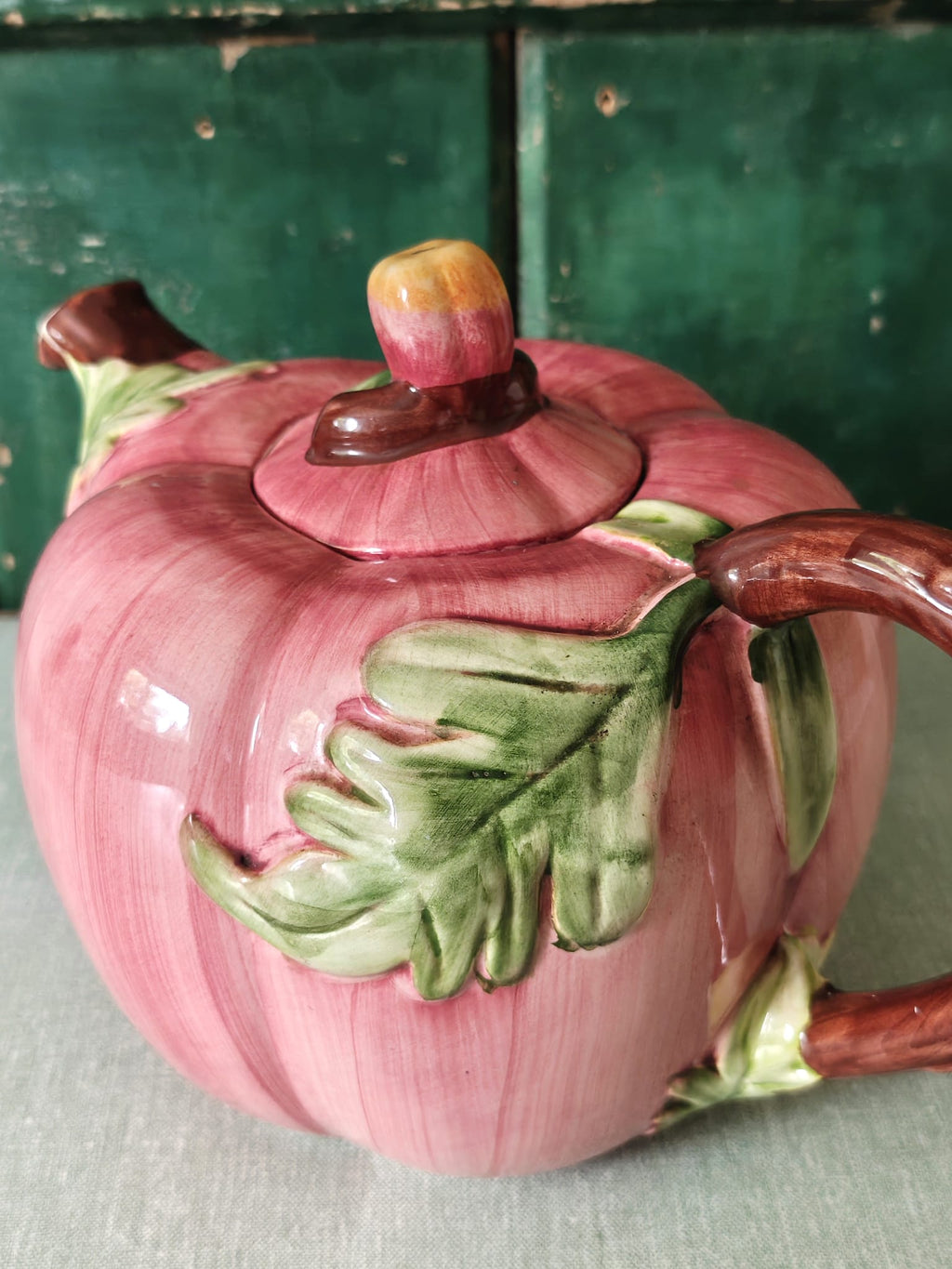 Vintage Majolica Teapot