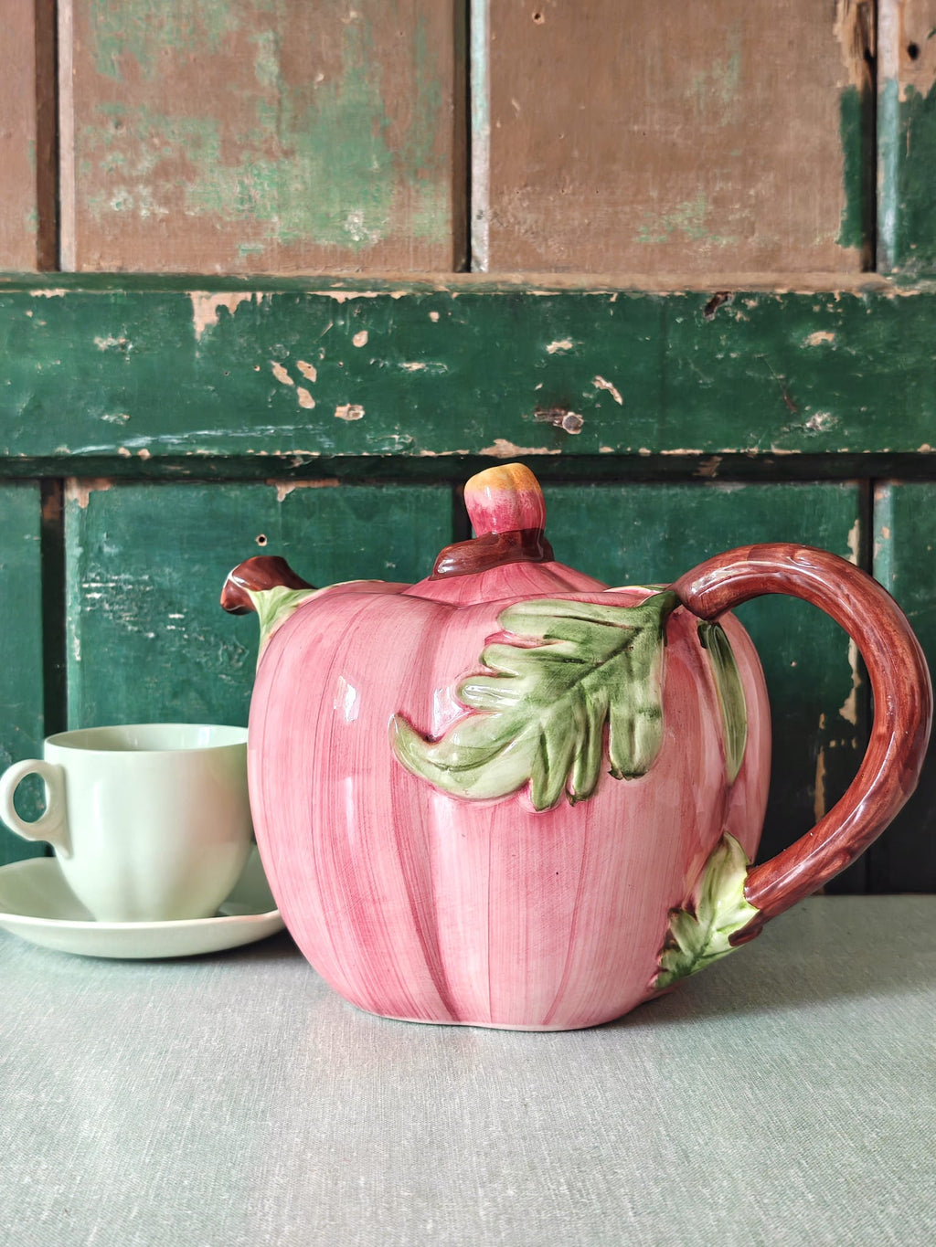 Vintage Majolica Teapot