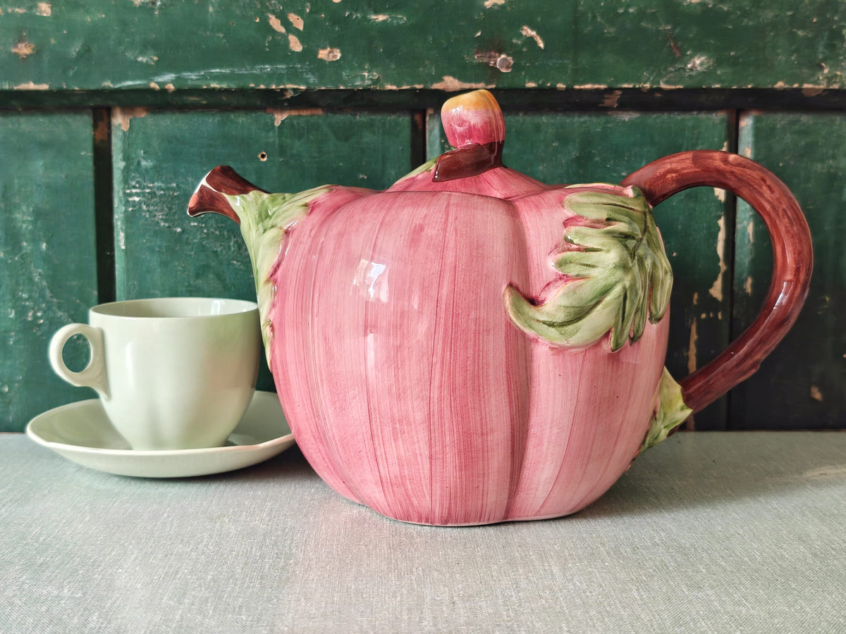 Vintage Majolica Teapot