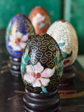Decorative Chinese cloisonne egg