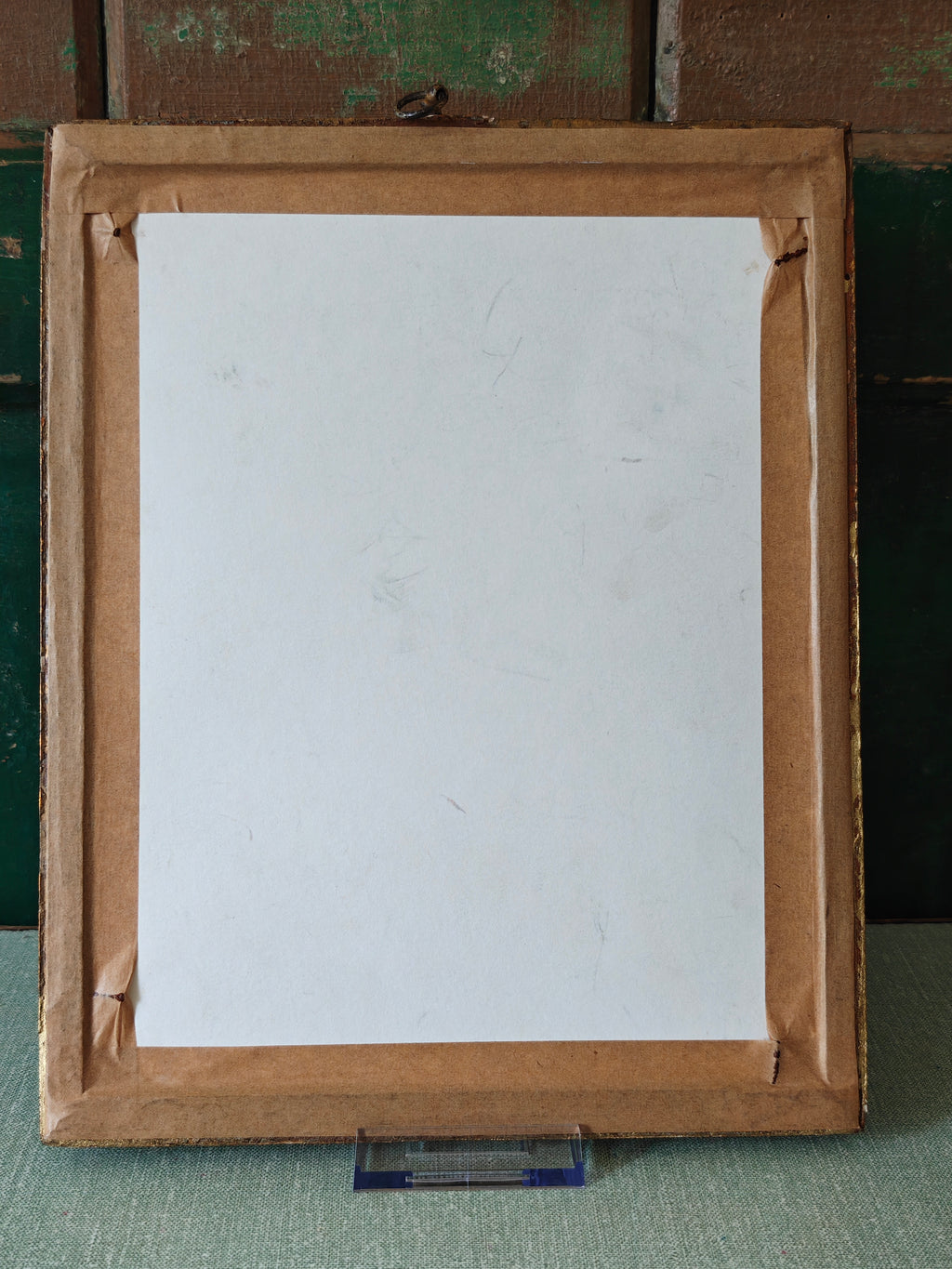 Reverse of a framed picture