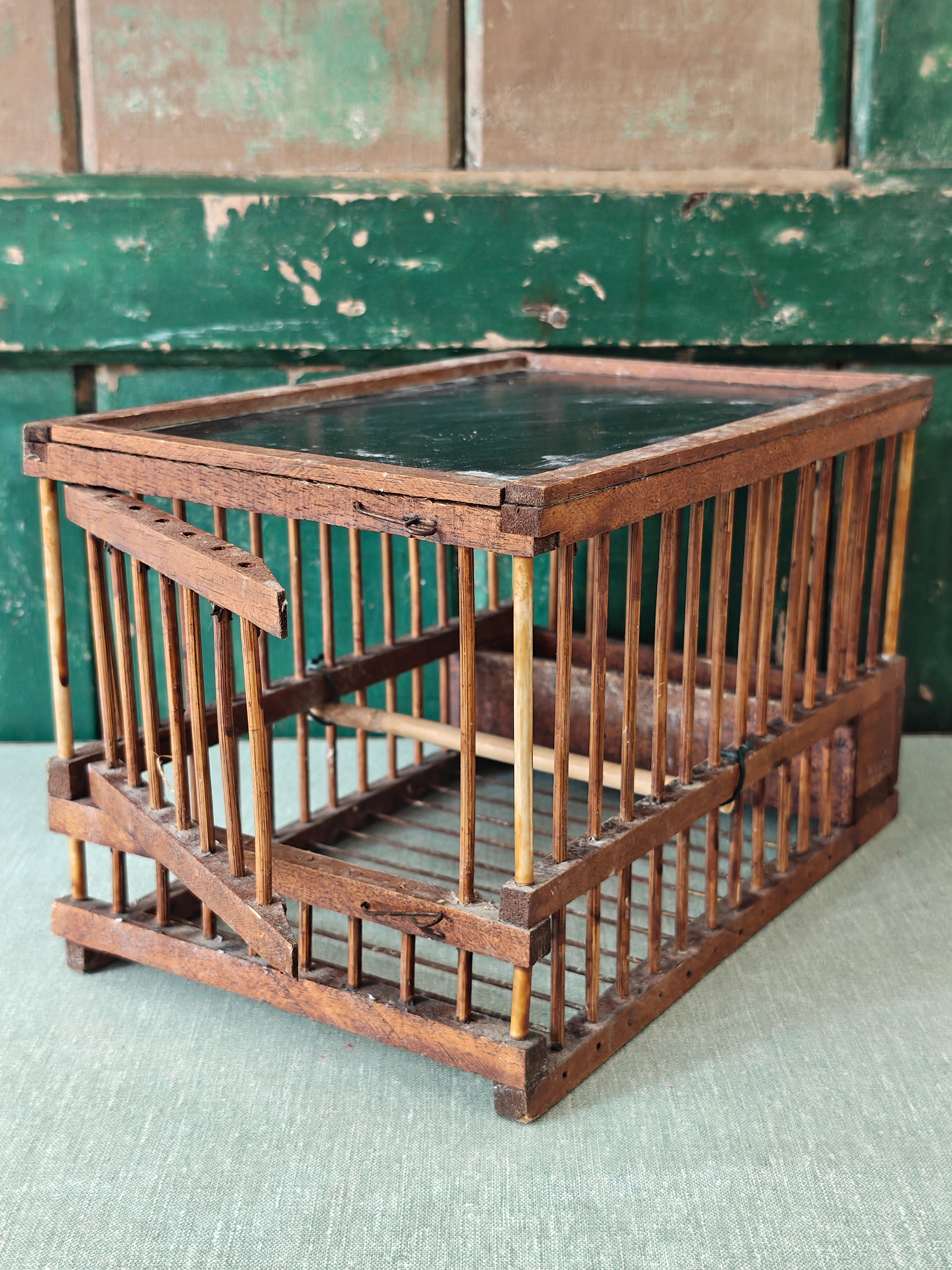 Wooden birdcage 
