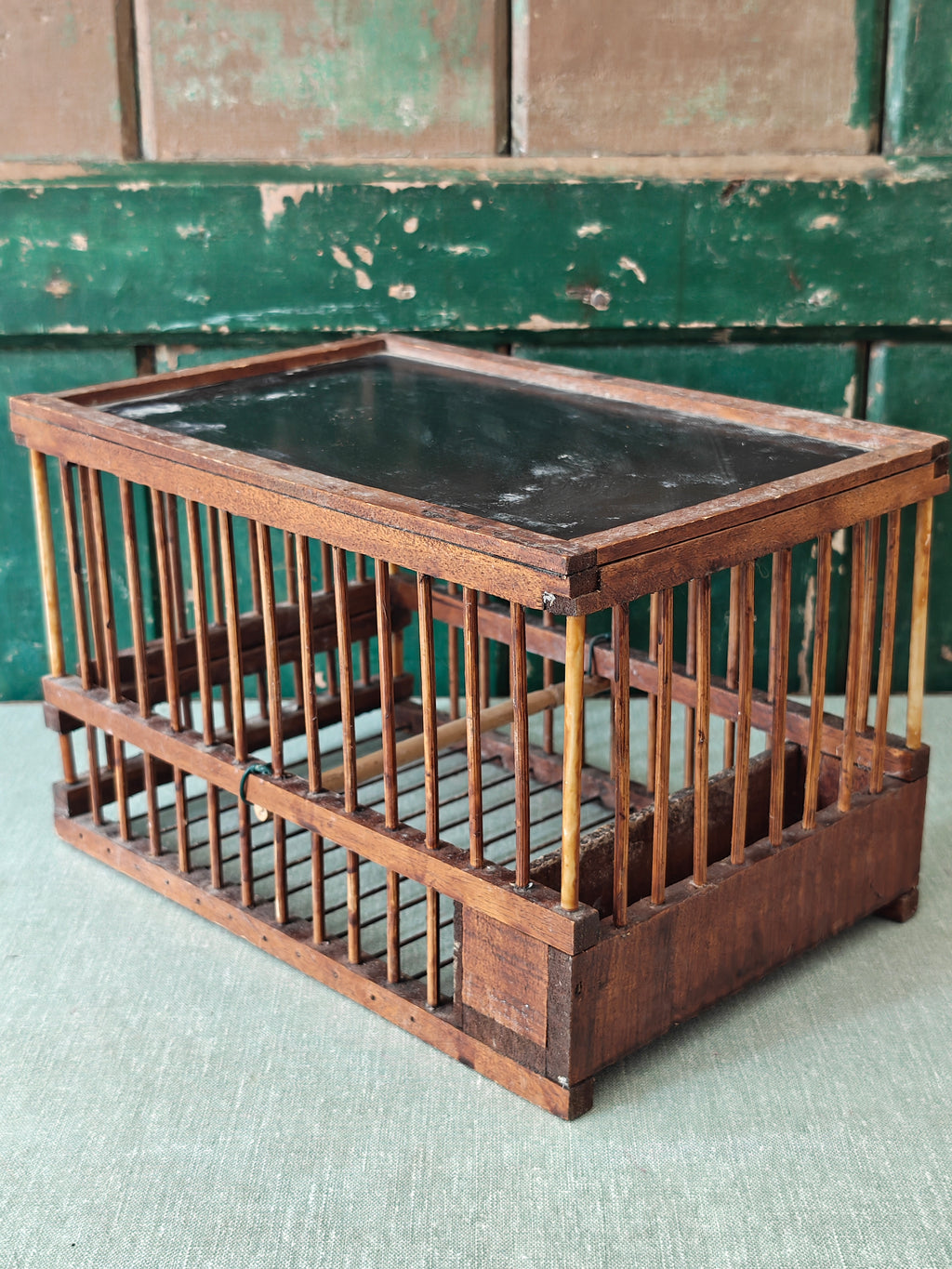 Wooden birdcage