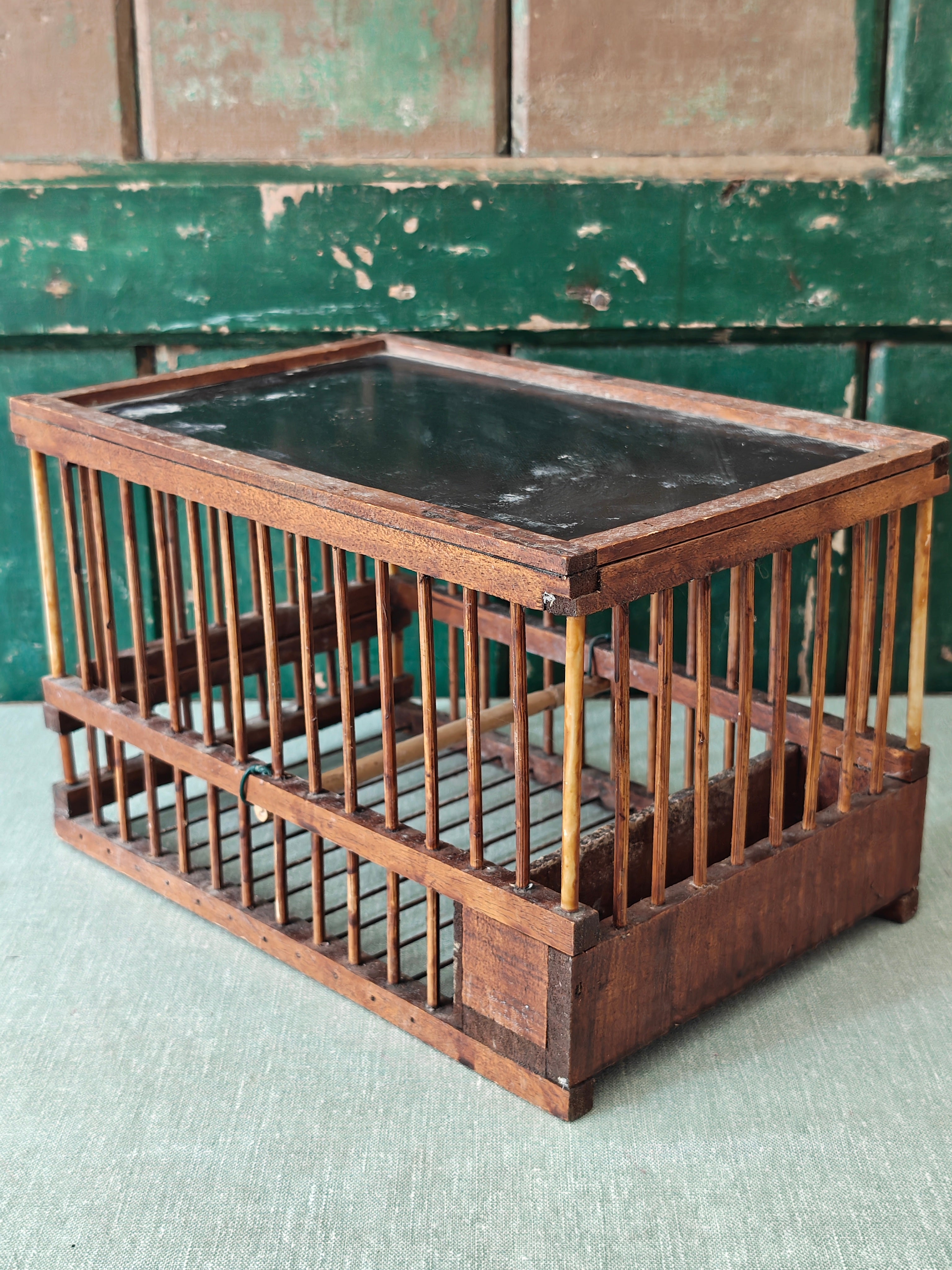 Wooden birdcage