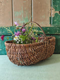Vintage woven willow basket 