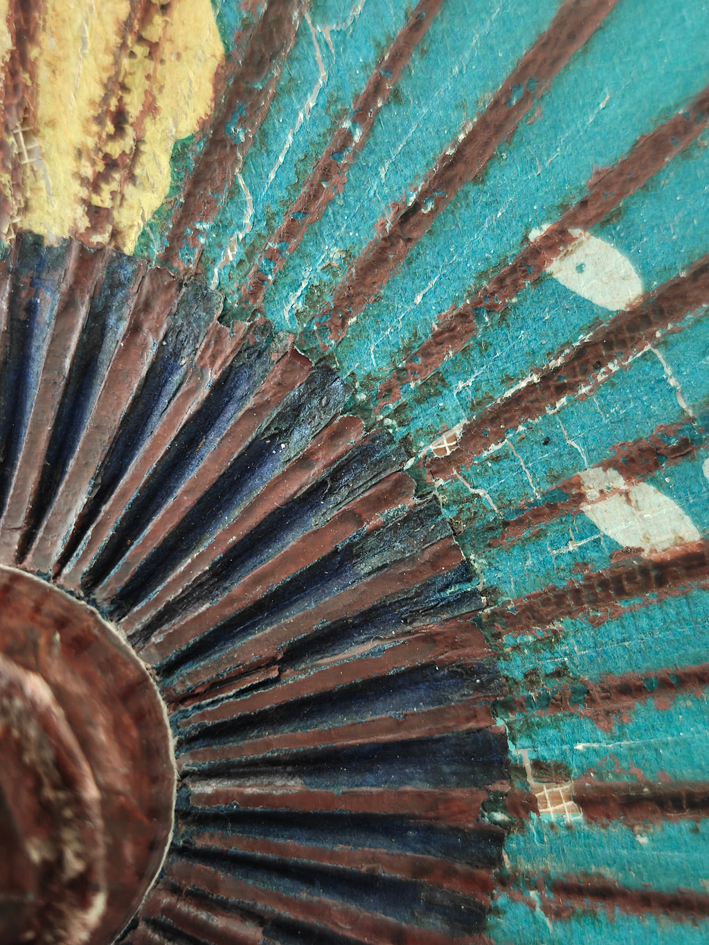 Close-up of the ribs of a Chinese parasol