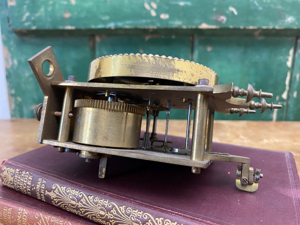 Mechanical brass clock component 