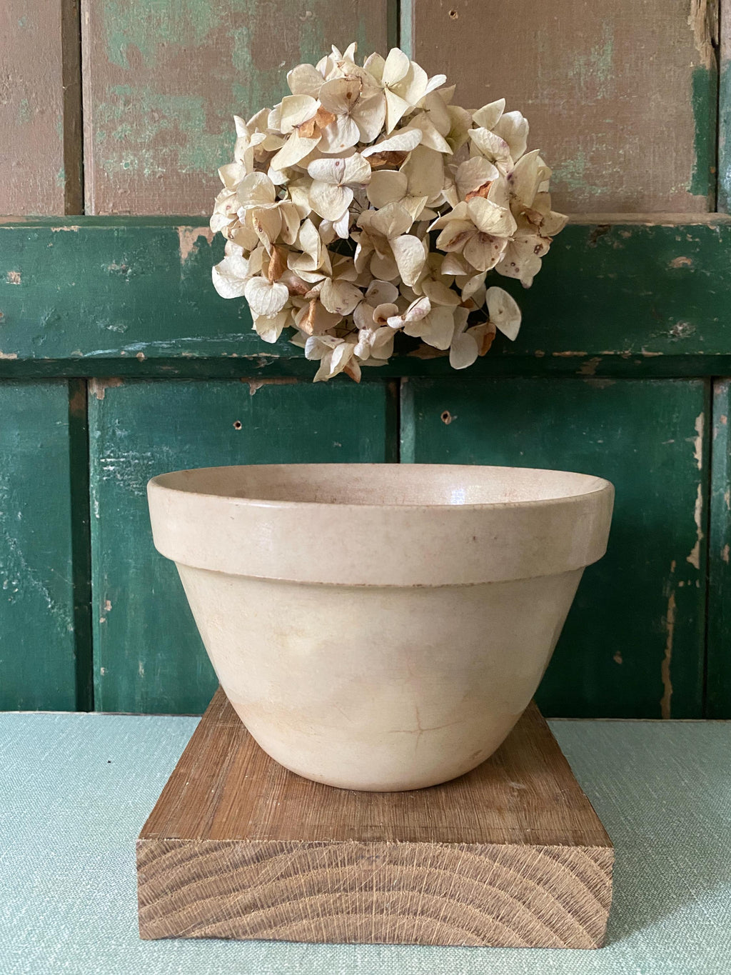 A vintage ceramic pudding basin