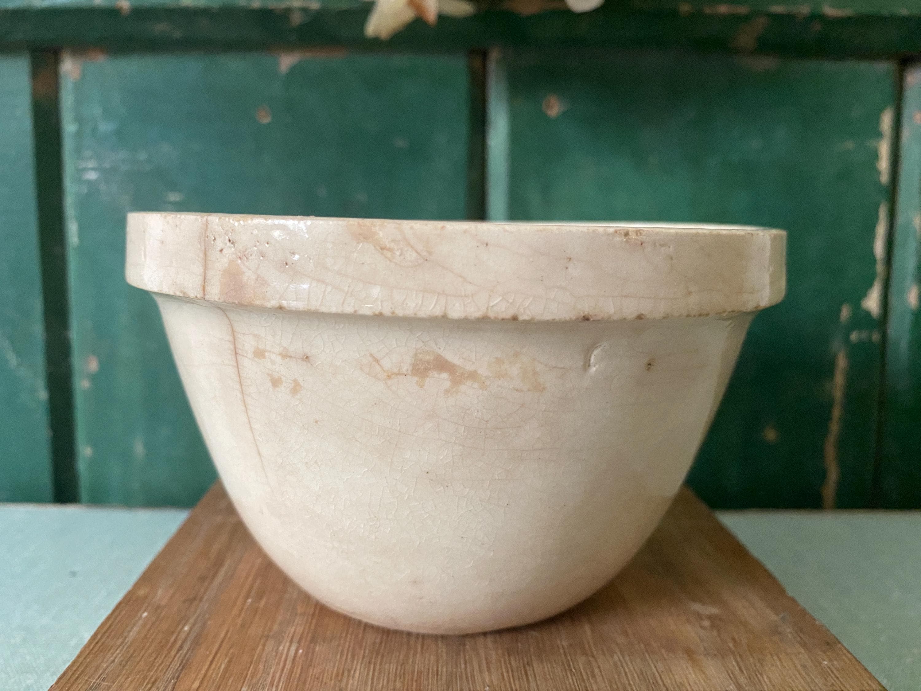 Vintage 1950s Ceramic Pudding Bowl