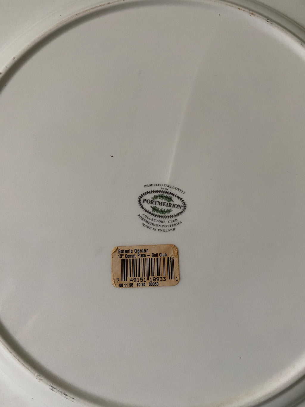 Portmeirion Botanic Garden 35th Anniversary Platter