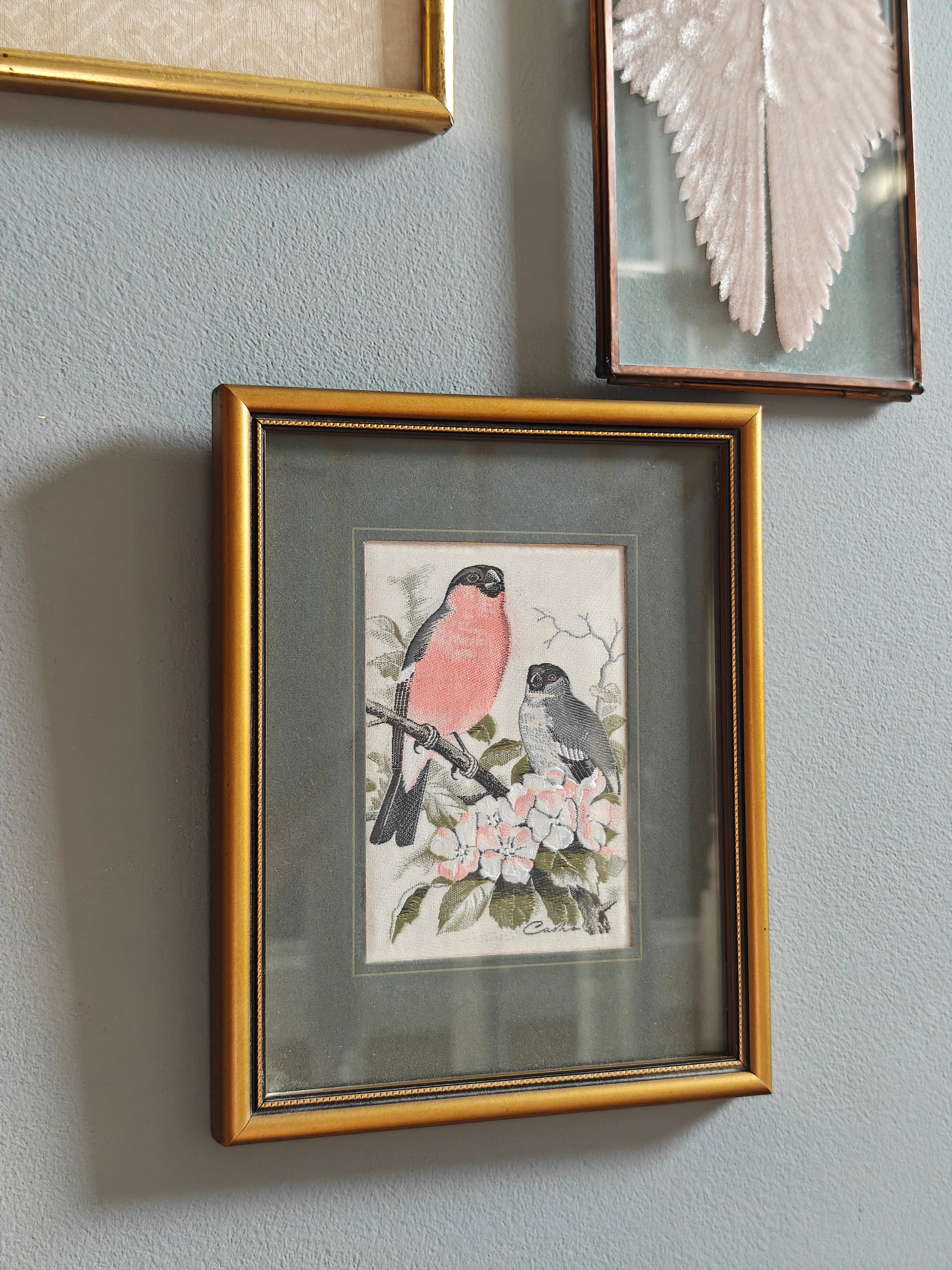 Cash's of Coventry Woven Picture of Bullfinches