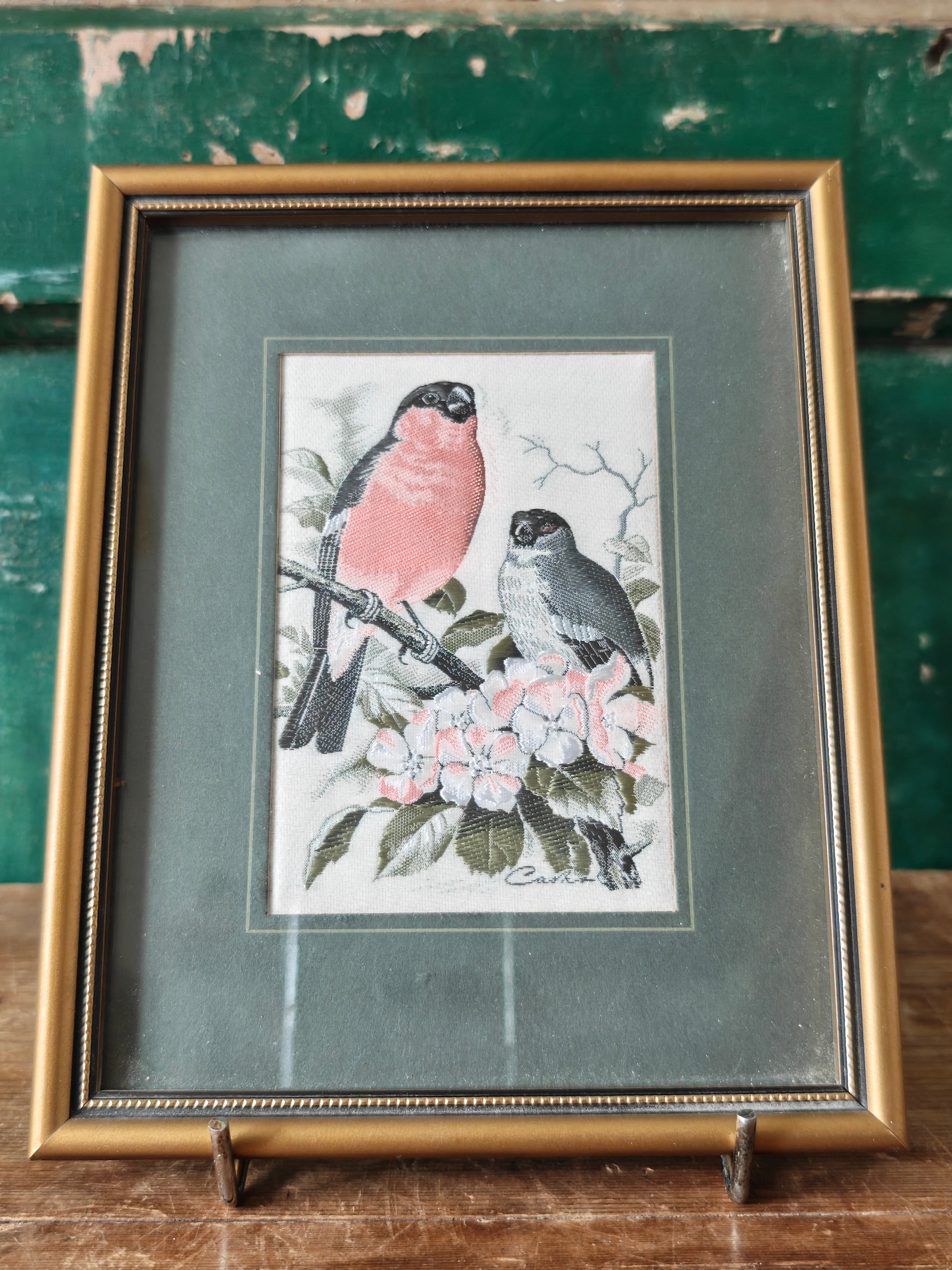 Cash's of Coventry Woven Picture of Bullfinches
