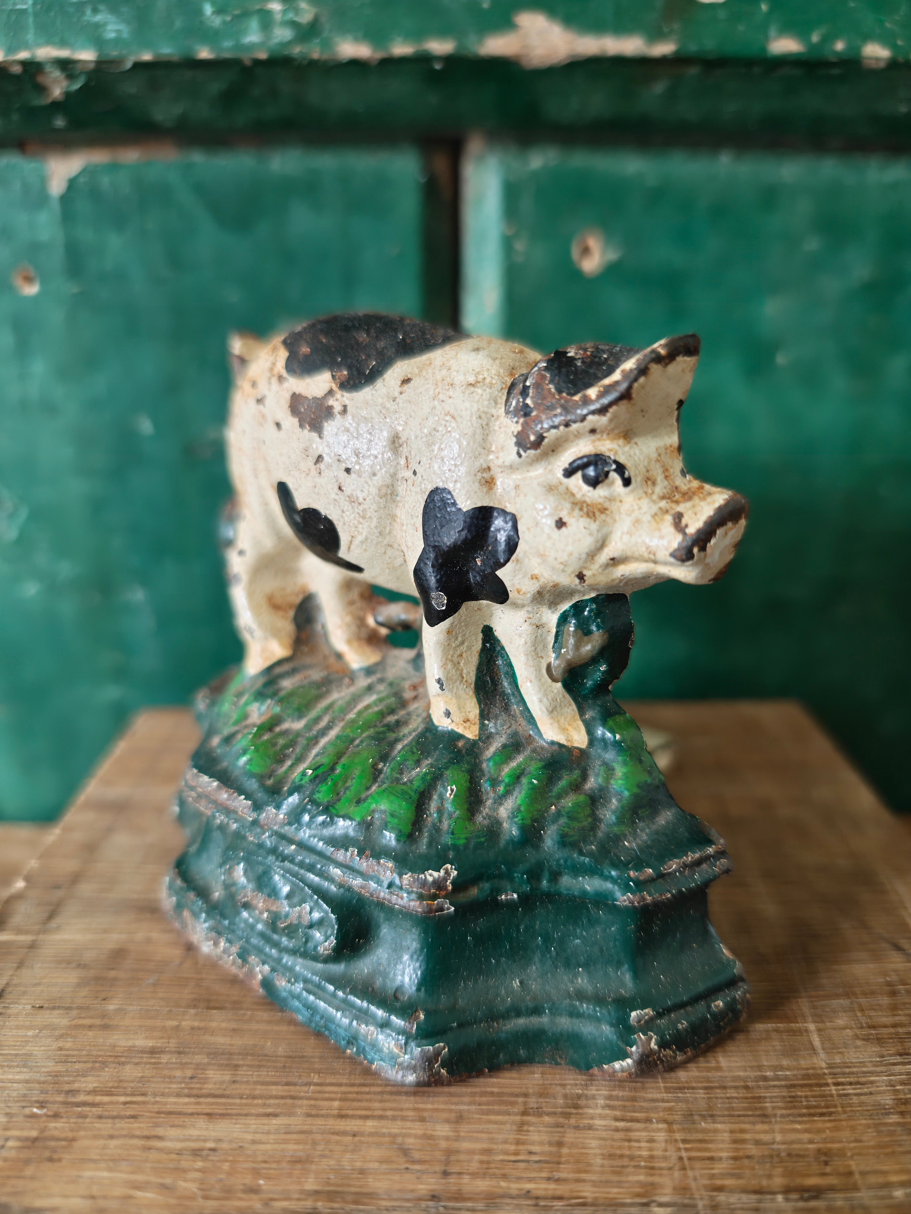 Pig Door Wedge, Vintage Cast Iron