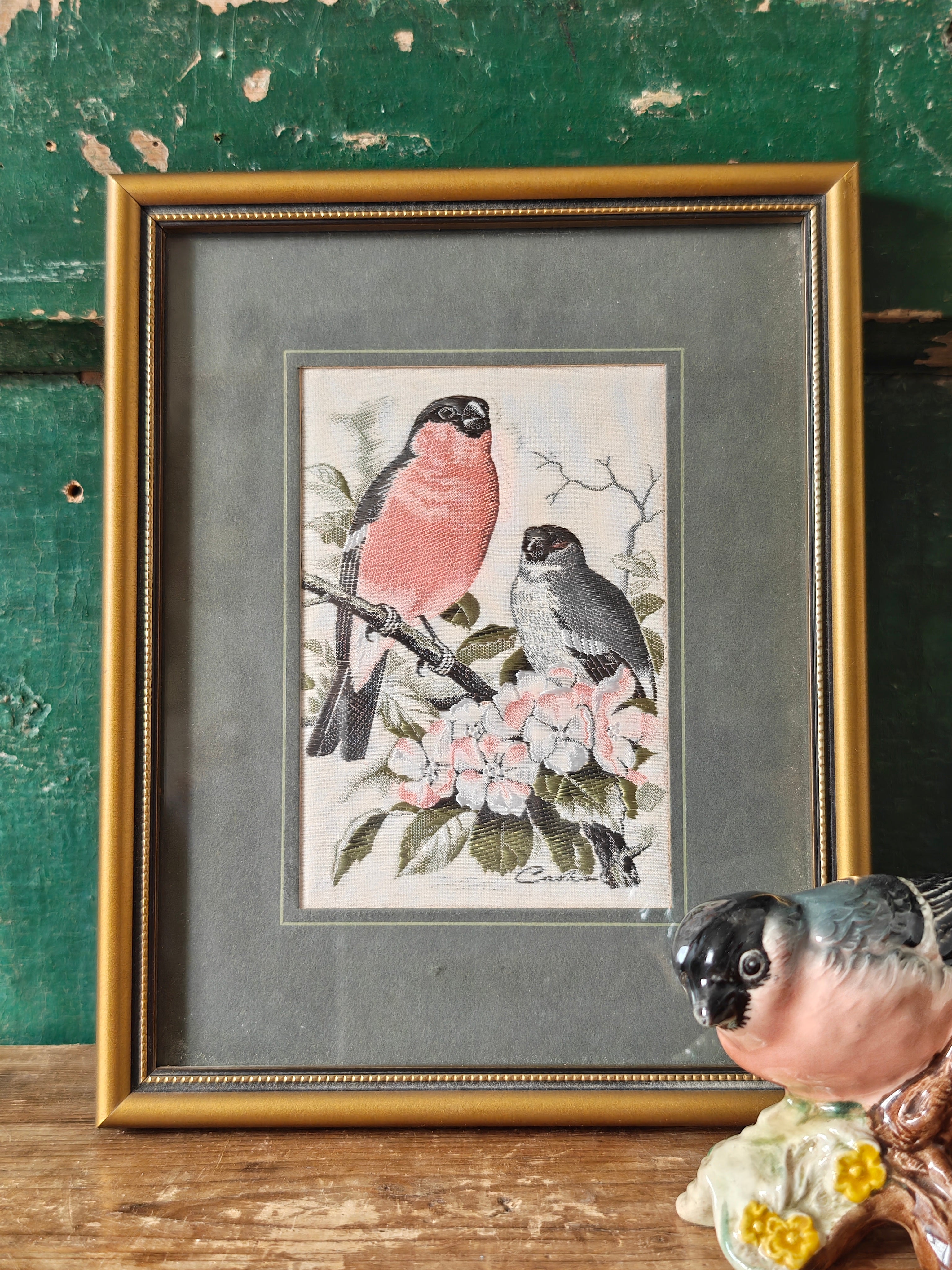 Cash's of Coventry Woven Picture of Bullfinches