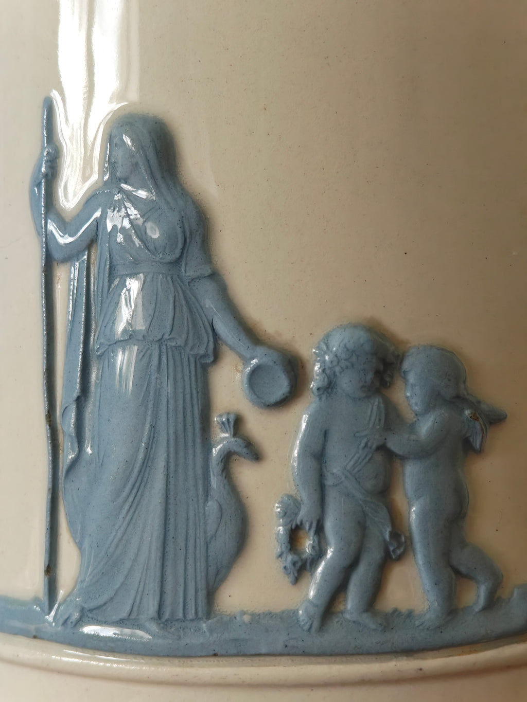 Blue and white classical figures decoration