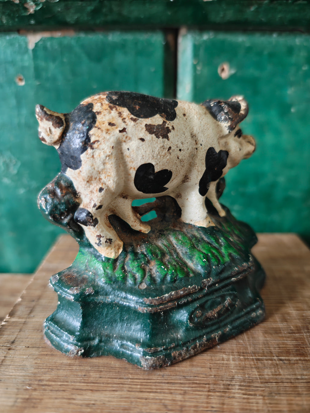 Pig Door Wedge, Vintage Cast Iron