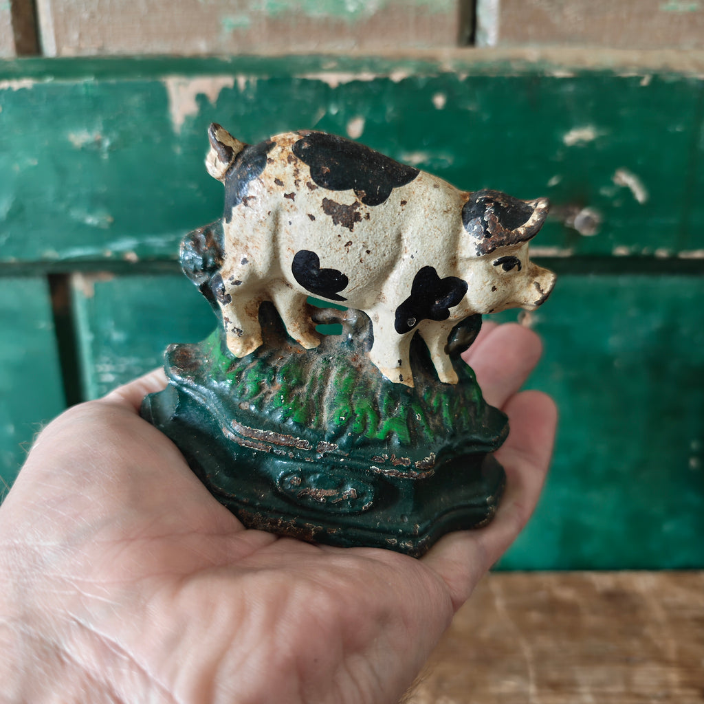 Pig Door Wedge, Vintage Cast Iron