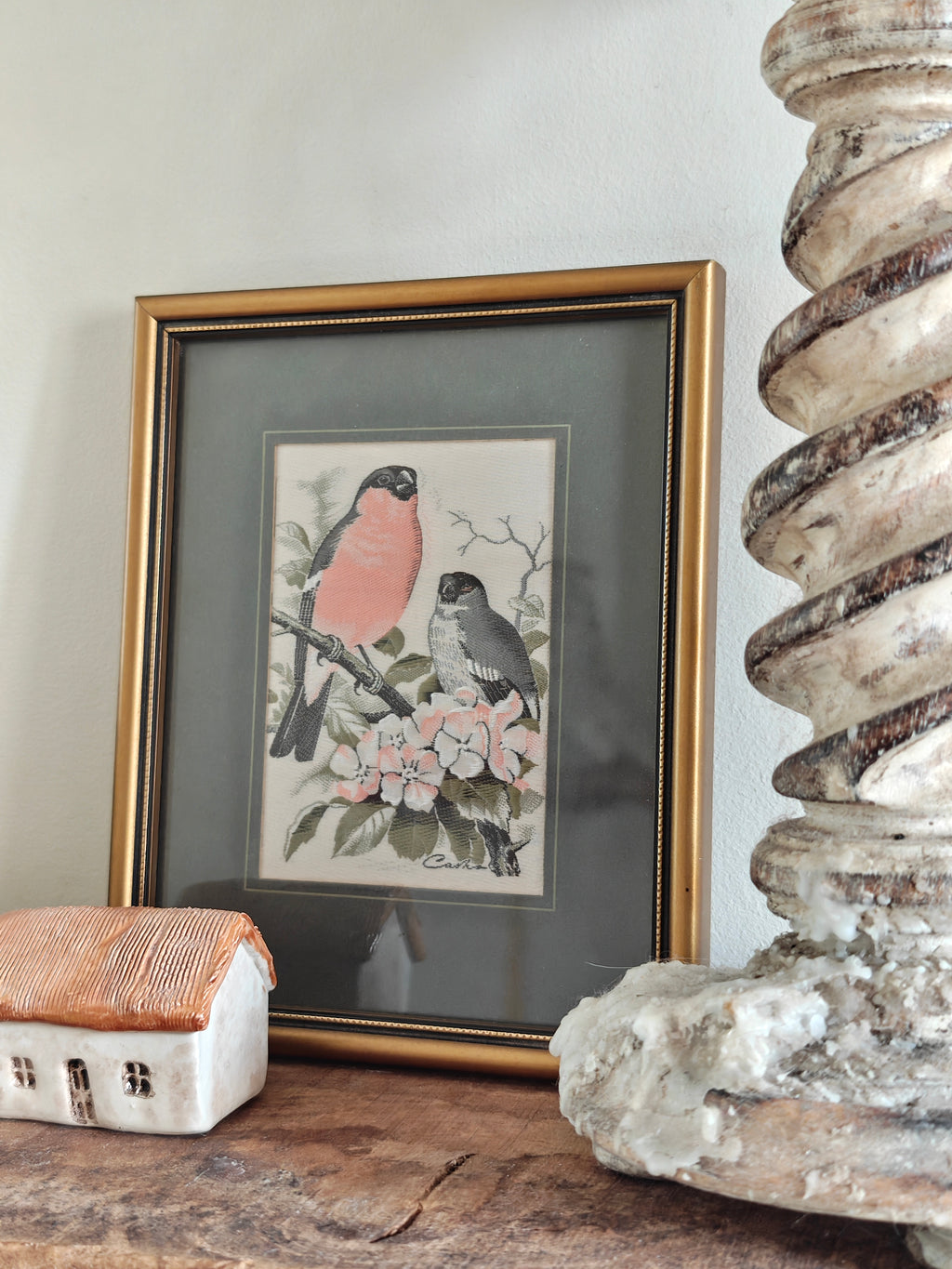 Cash's of Coventry Woven Picture of Bullfinches