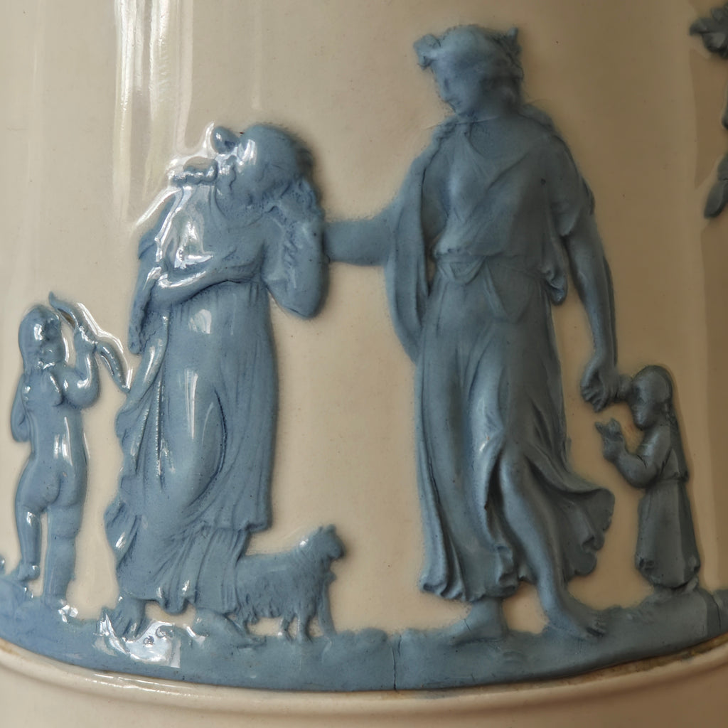 Blue and white classical figures decoration